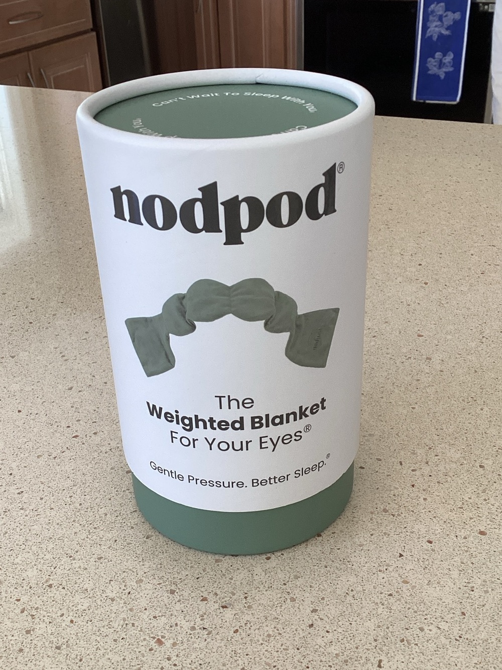 nodpod Weighted Eye Blanket in Sage Green